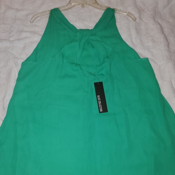 Sea green sleeveless blouse - Picture 1 of 3